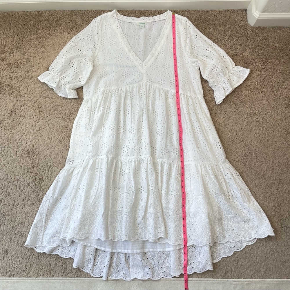 Sundance White Eyelet High-Low Dress - Picture 15 of 16